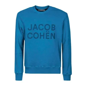 Jacob Cohen Light Blue Cotton Men Sweater