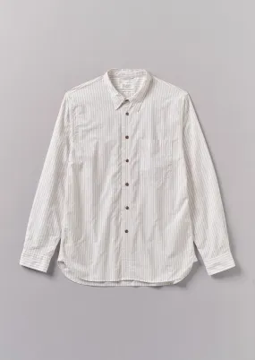 Jacquard Stripe Shirt | Shale Stone