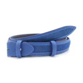 Jett Narrow Pony/Leather Mix Belt Strap