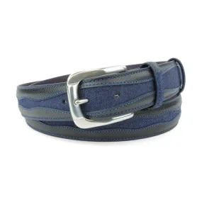 Jolson Navy Blue Denim Insert Belt