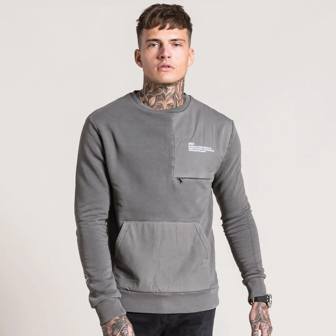 Karel Crew Sweater - Grey