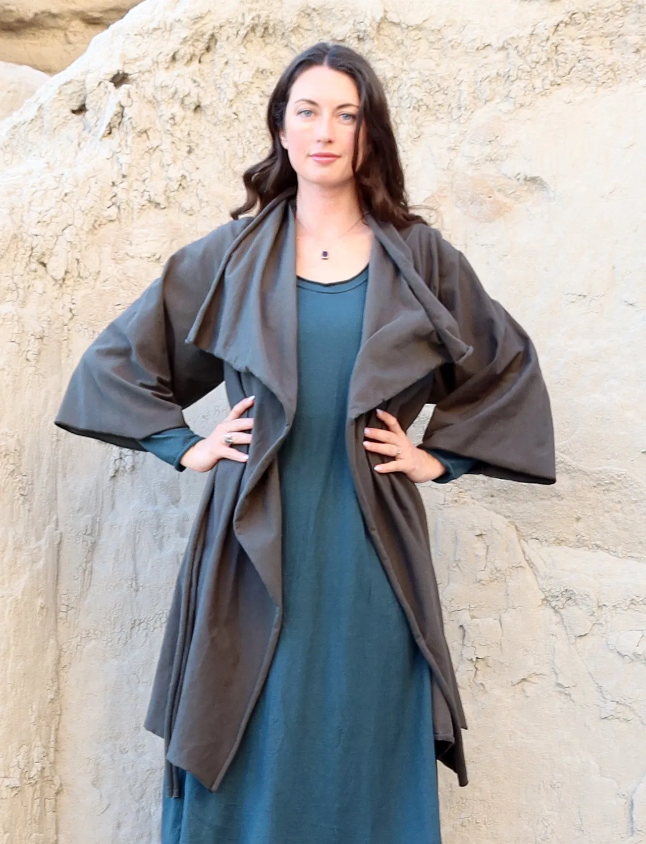 Kimono Cocoon Belted Short Jacket