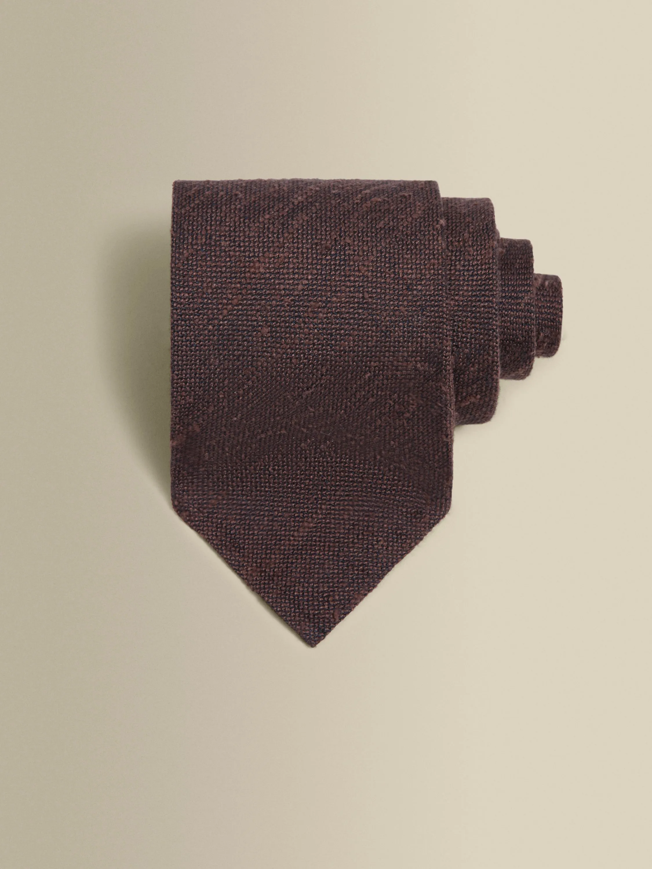 Knitted Silk Linen Tie