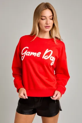 Ladies Lei Lis Round Neck Boxy "Game Day" Sweatshirt - ST2105