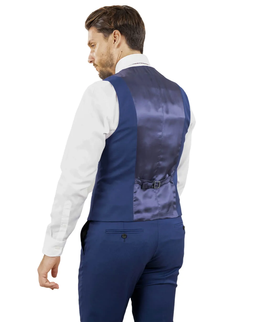 Lanificio F.lli Cerruti Blue Herringbone Waistcoat