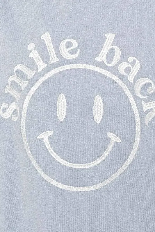 Le lis Smile Back Embroidered Sweatshirt