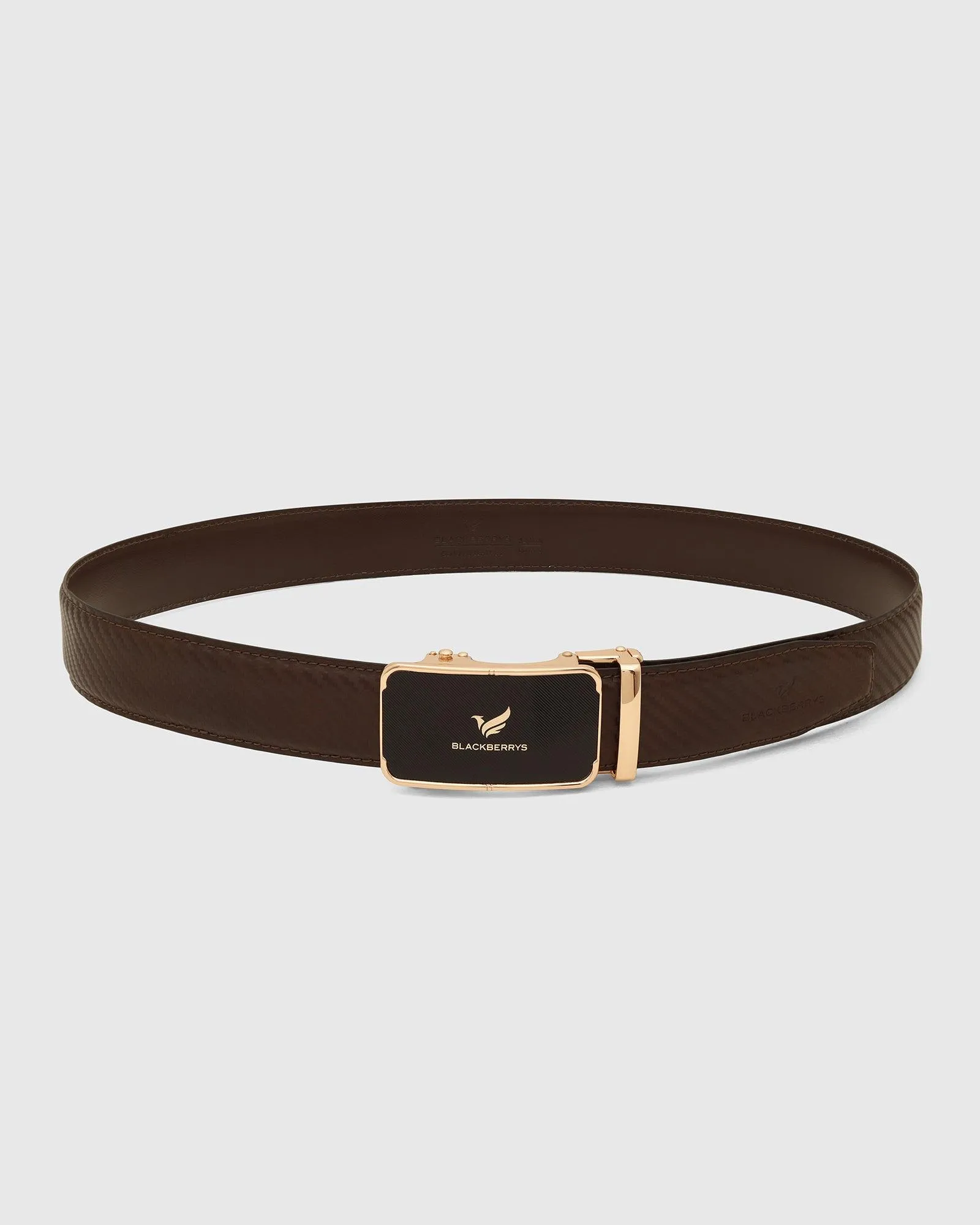 Leather Brown Textured Belt - Unicore