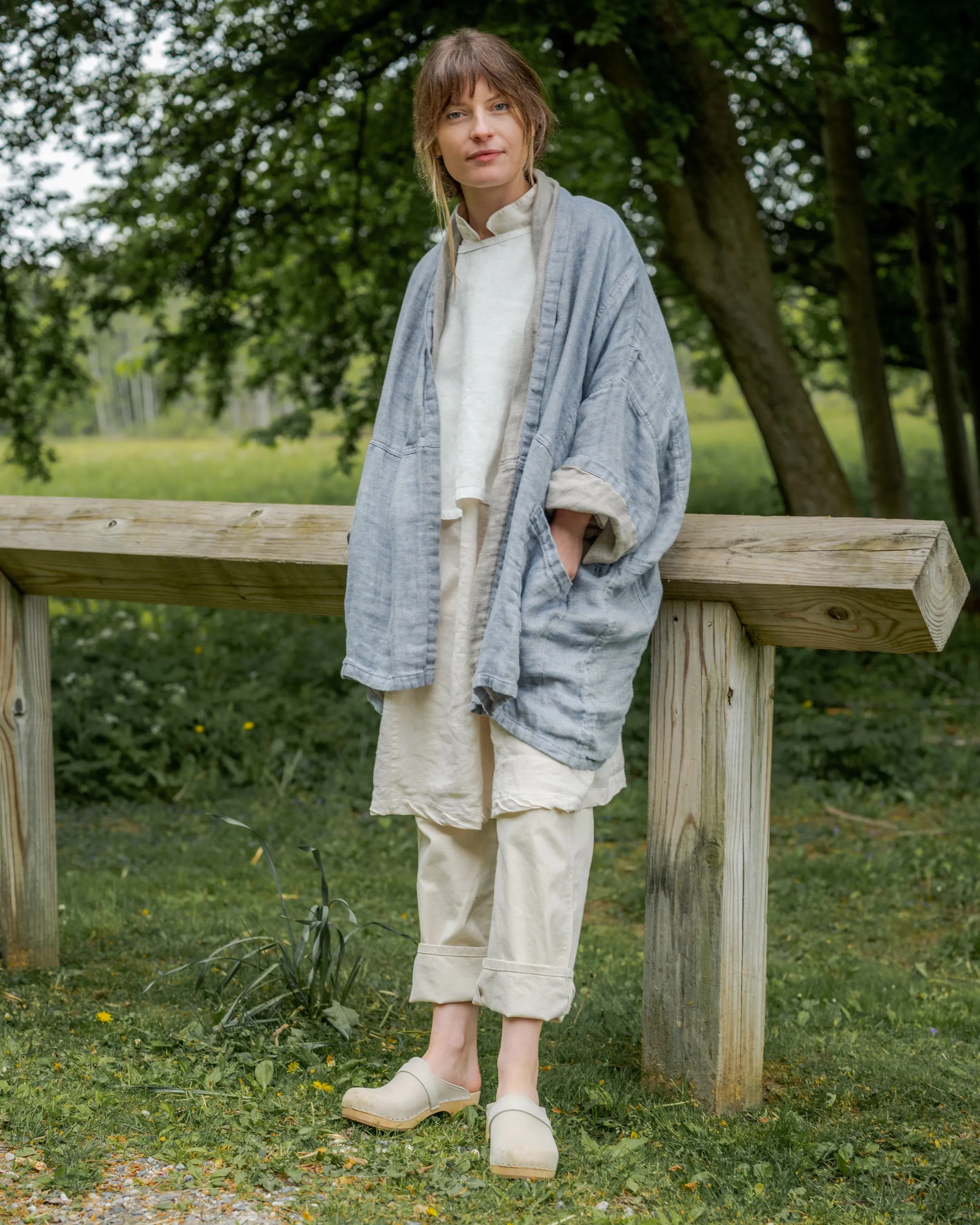 Linen Shawl Jacket