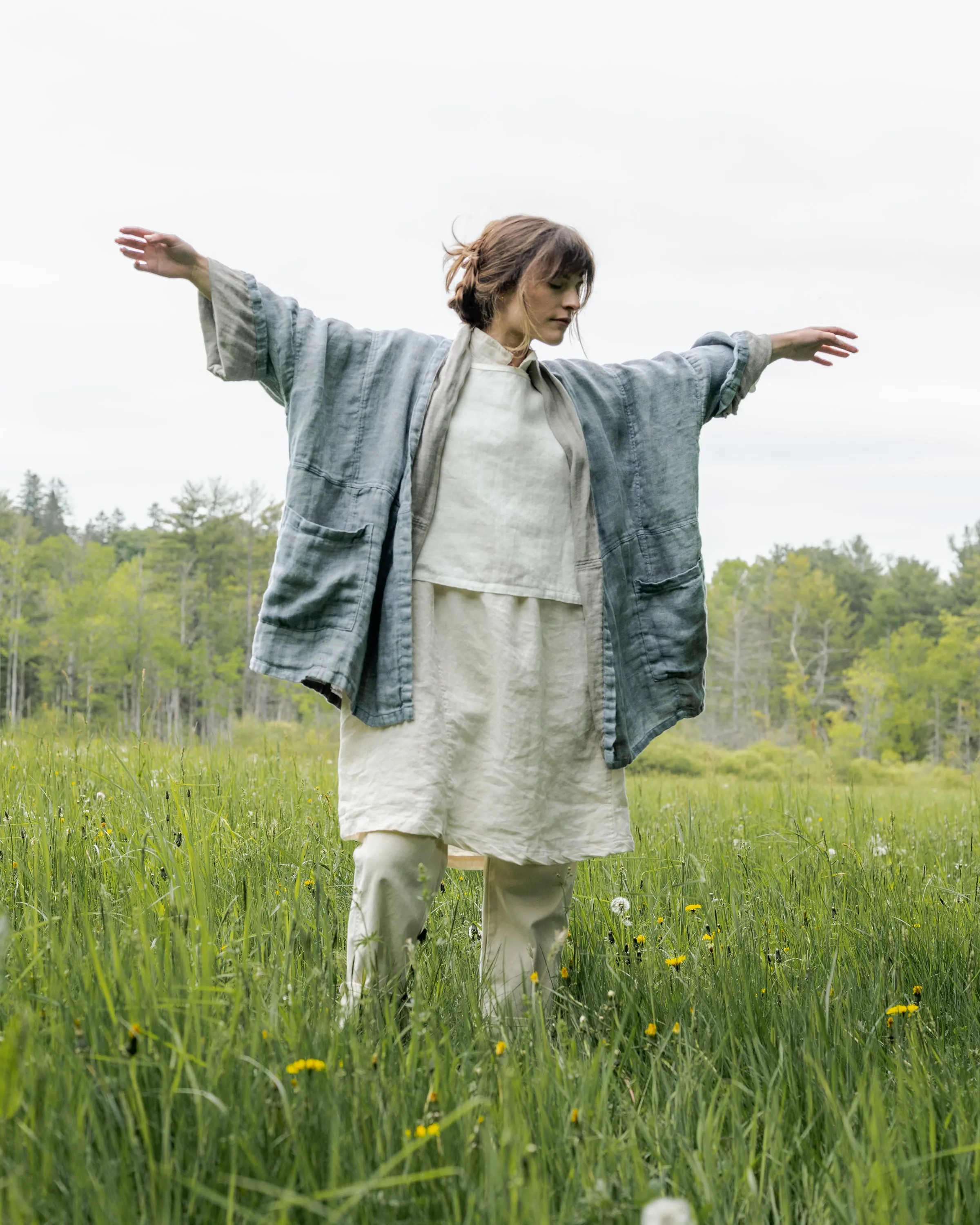 Linen Shawl Jacket