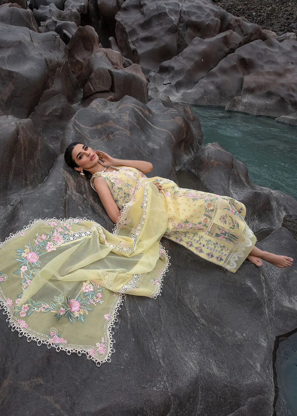 Luxury Lawn '24 by Crimson | Believe In Her - Topaz Yellow