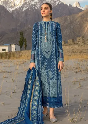 Luxury Lawn '24 by Crimson | Dancing Paisleys - Cobalt