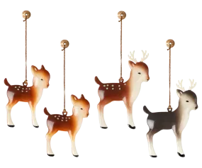 Maileg Reindeer family, Metal ornaments