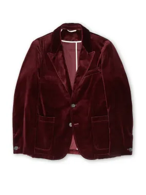 Mansfield Jacket Velvet Burgundy