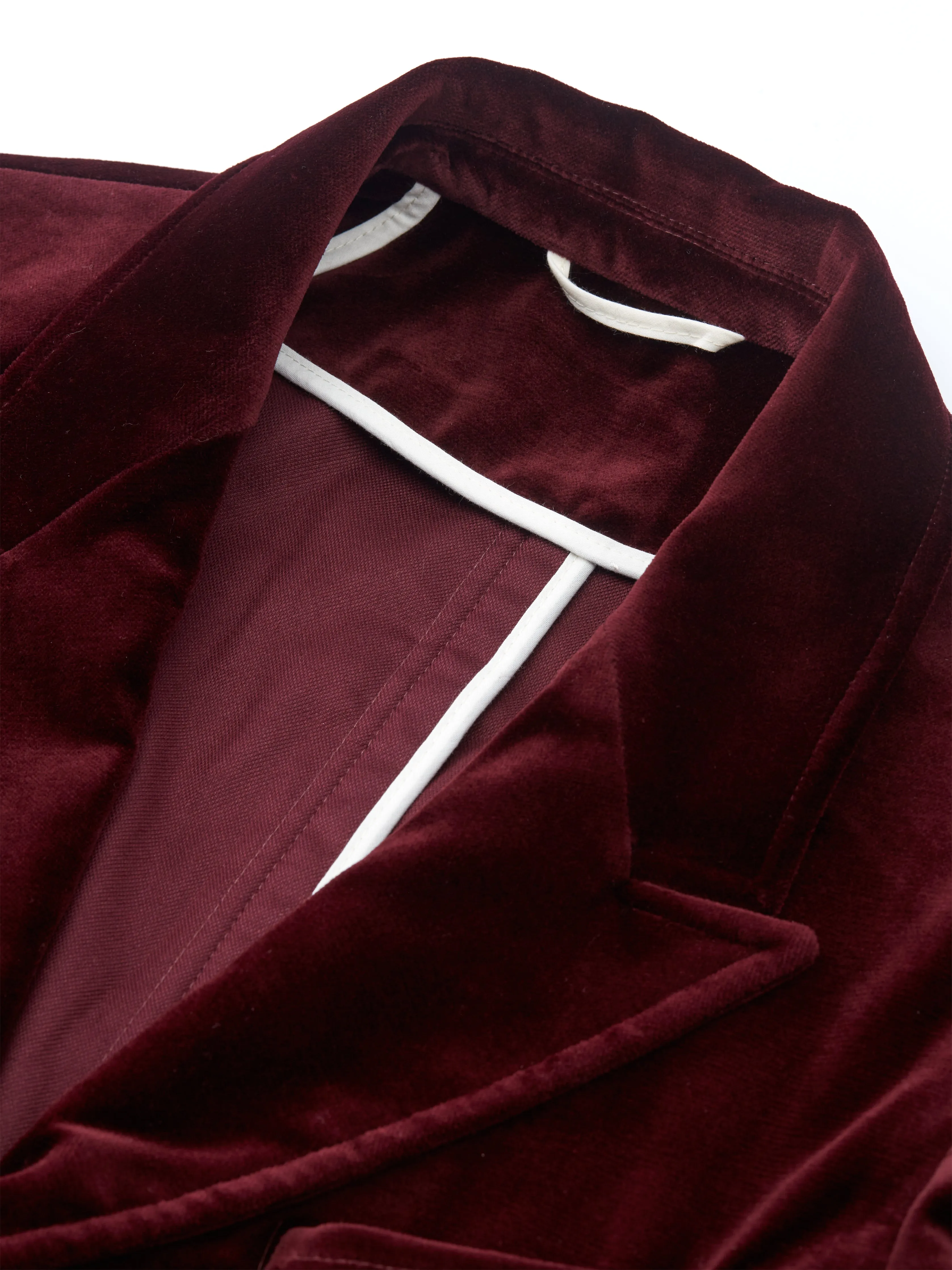 Mansfield Jacket Velvet Burgundy