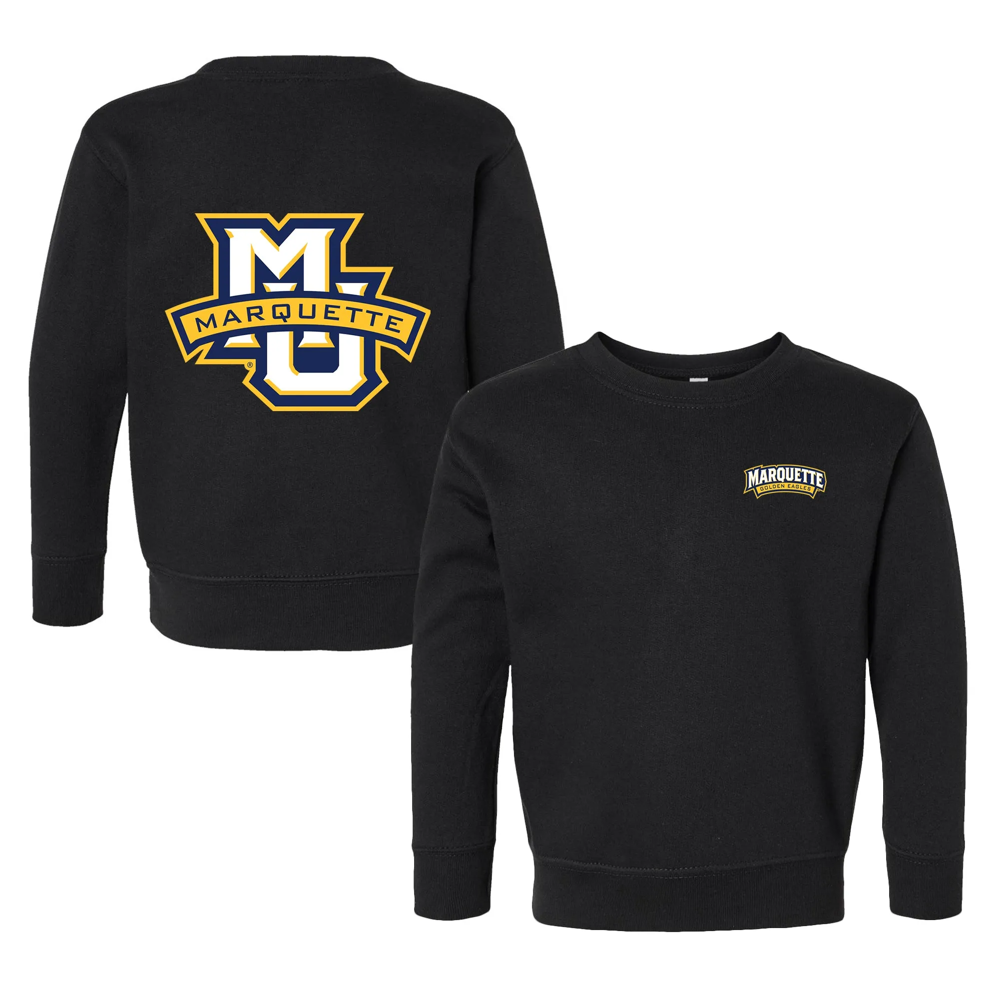 Marquette Golden Eagles Logo Toddler Crewneck Sweatshirt