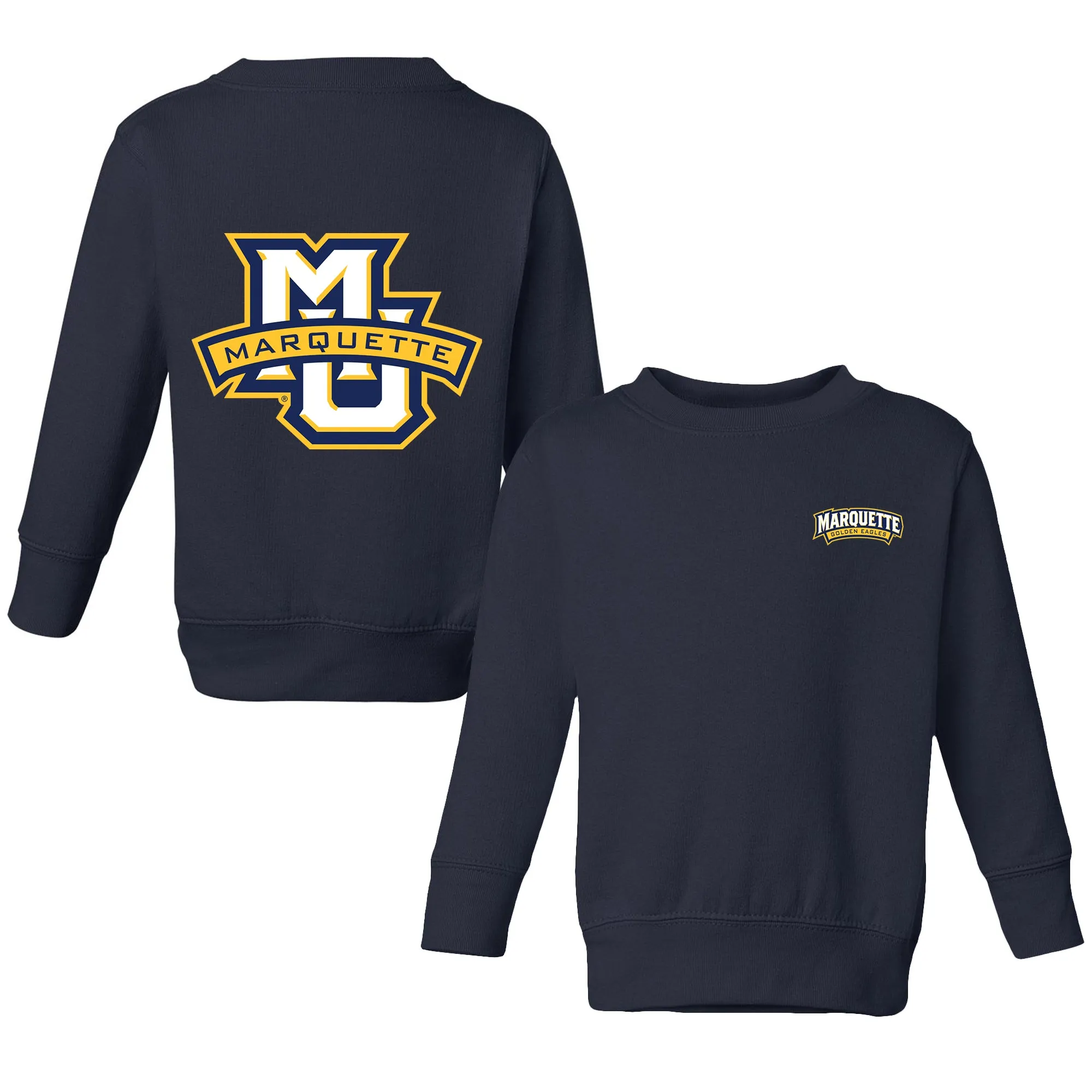 Marquette Golden Eagles Logo Toddler Crewneck Sweatshirt