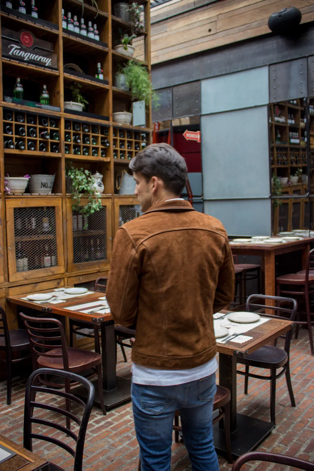 MARTIN Leather Jacket Terra Brown  -  Suede - Trucker