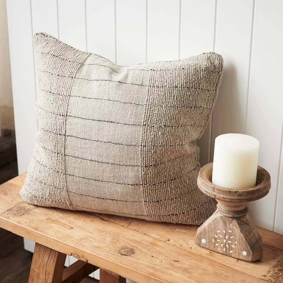 Mayla Handwoven Linen Cushion