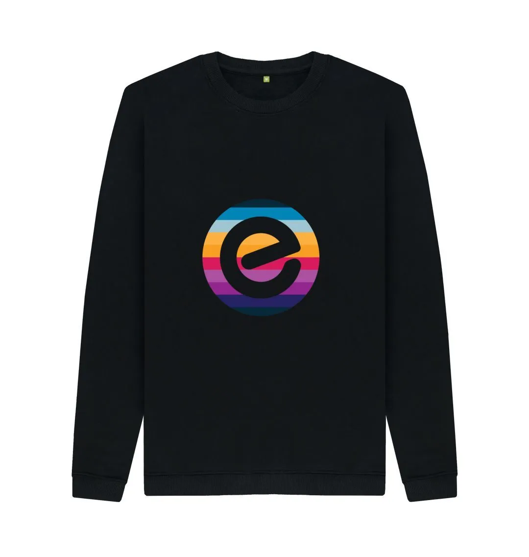 Men's E Logo Organic Cotton Crewneck Jumper