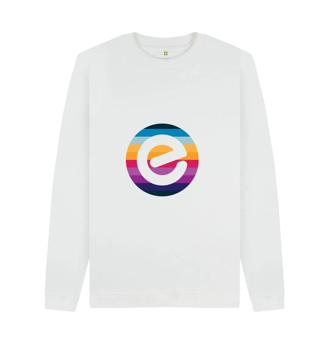 Men's E Logo Organic Cotton Crewneck Jumper