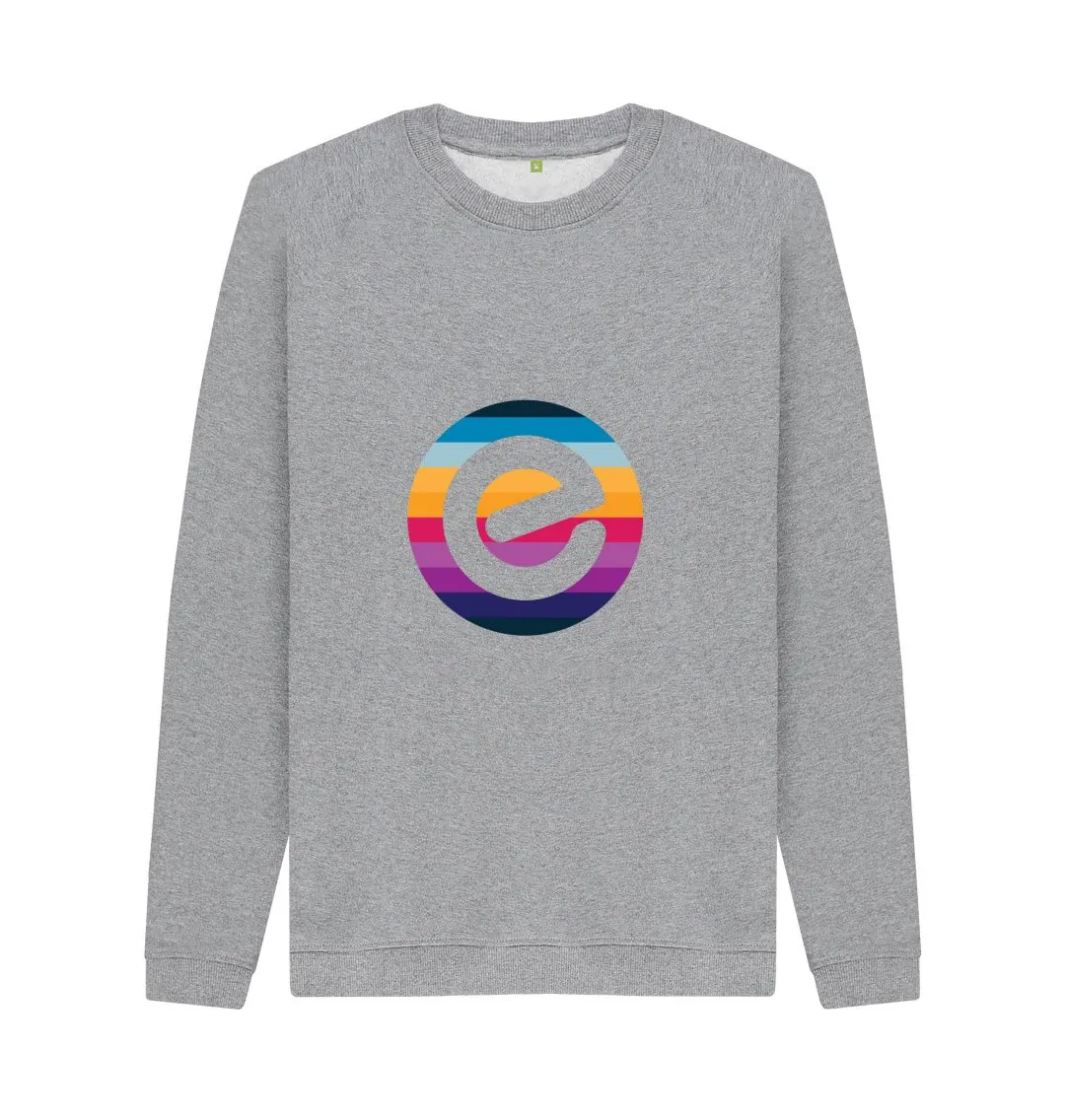 Men's E Logo Organic Cotton Crewneck Jumper