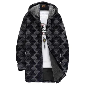 MEN'S PRINTED HOODED FLEECE JACKET 09791835YM