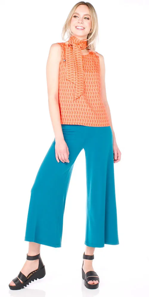 Morrison Cropped Trousers, teal