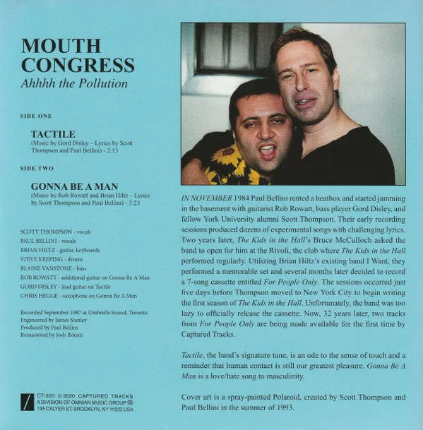 Mouth Congress - Ahhhh. The Pollution (7", Ltd, Tra) (M)