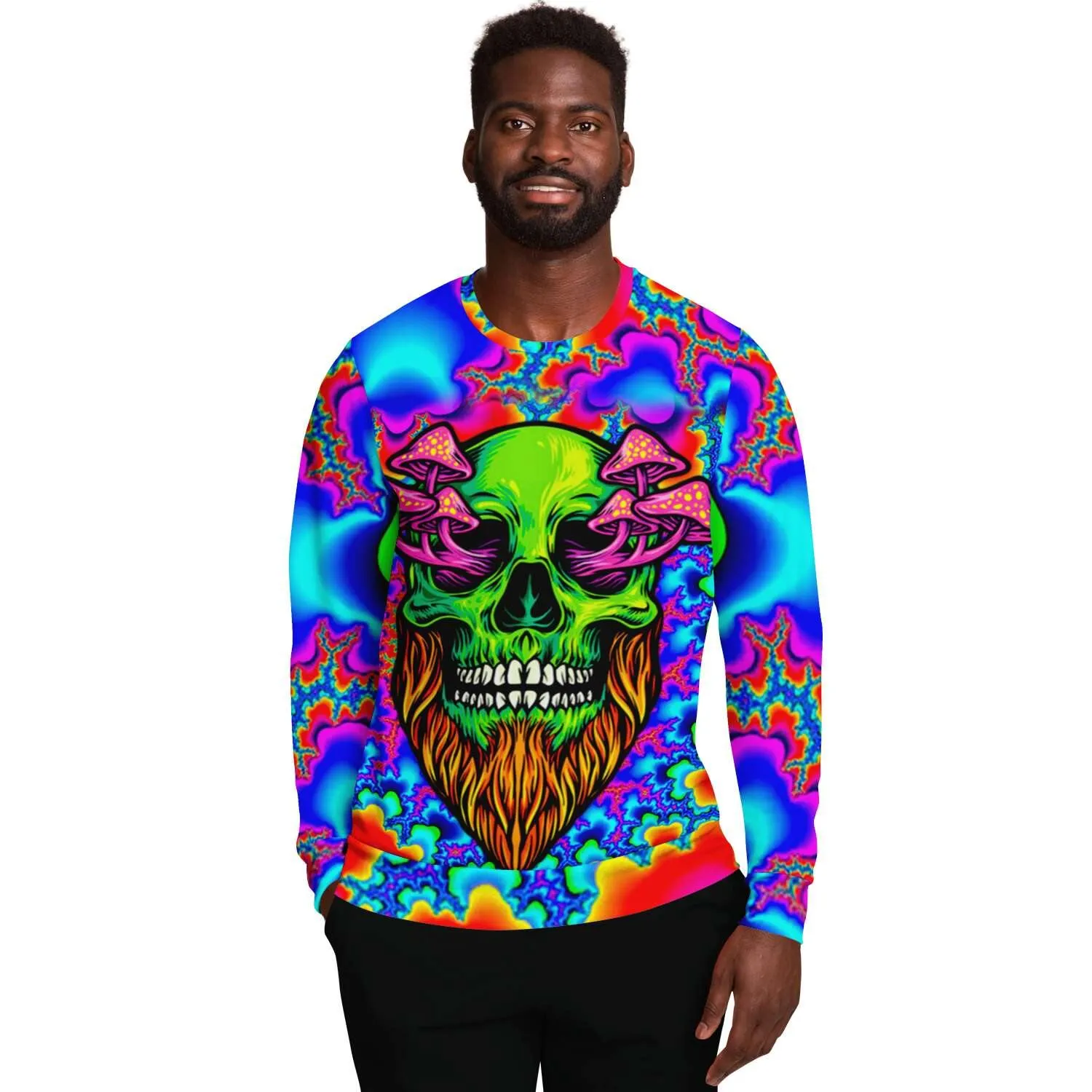 Mushroom Head Holographic Sweatshirt