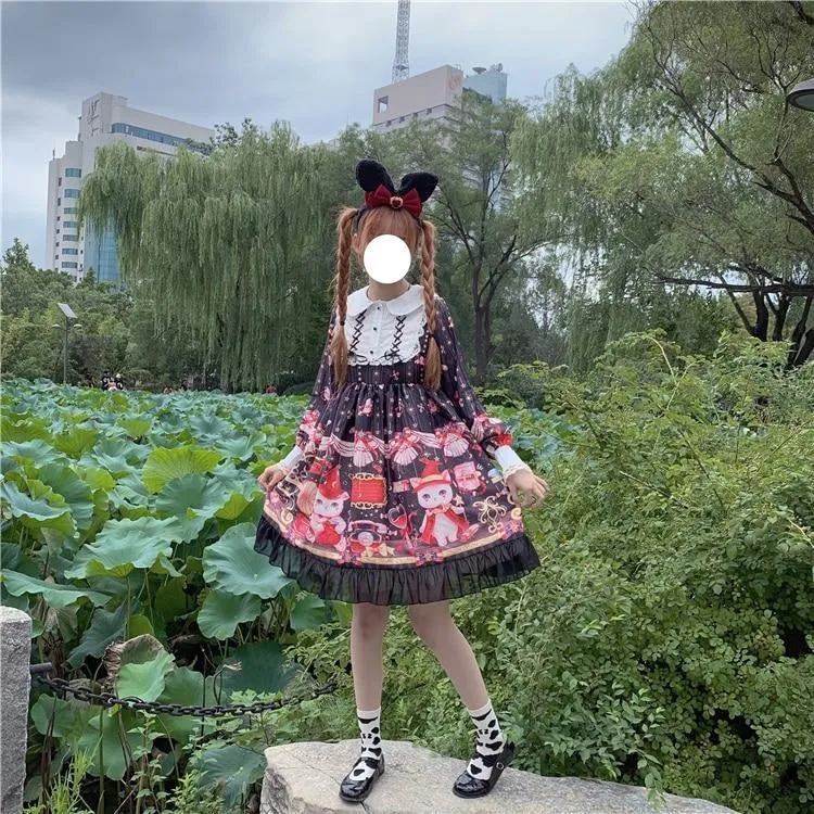 Neko Magician Lolita Dress