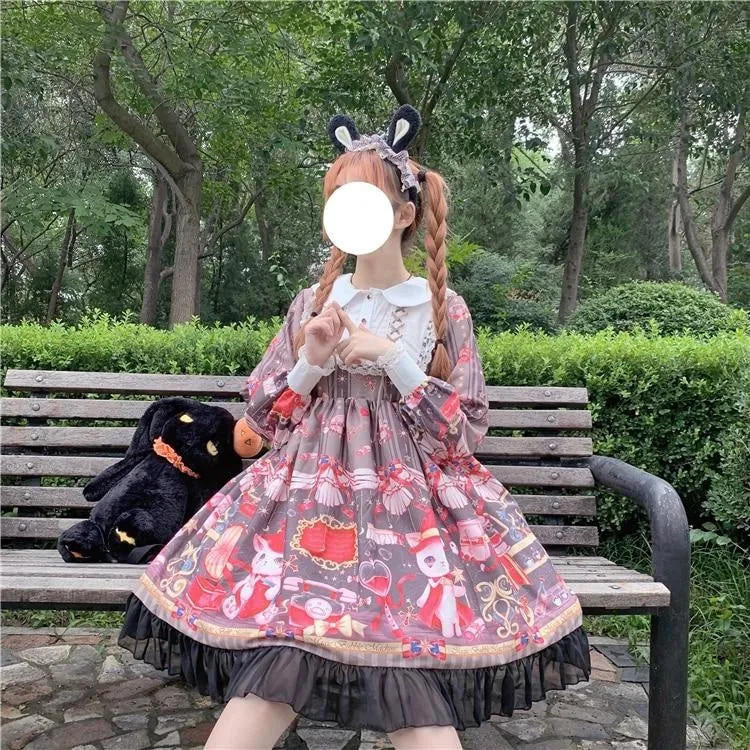 Neko Magician Lolita Dress