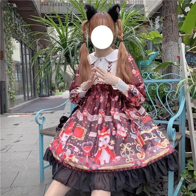 Neko Magician Lolita Dress