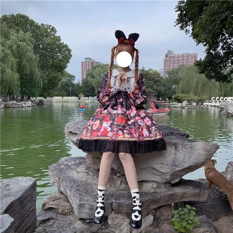 Neko Magician Lolita Dress