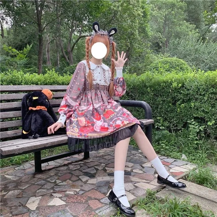 Neko Magician Lolita Dress