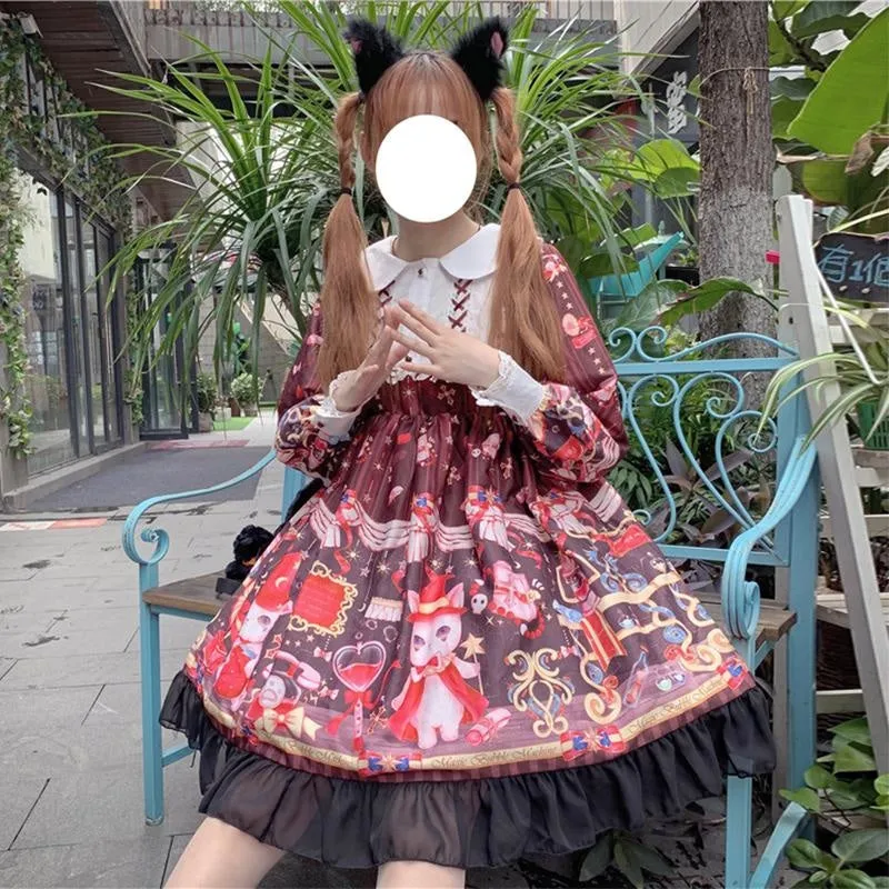 Neko Magician Lolita Dress