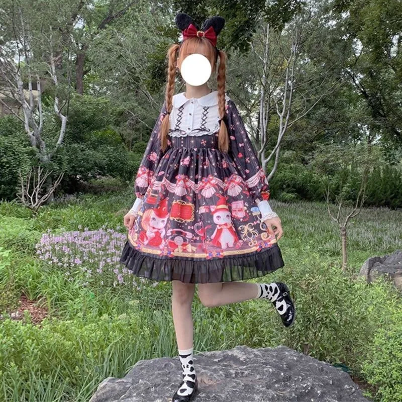 Neko Magician Lolita Dress