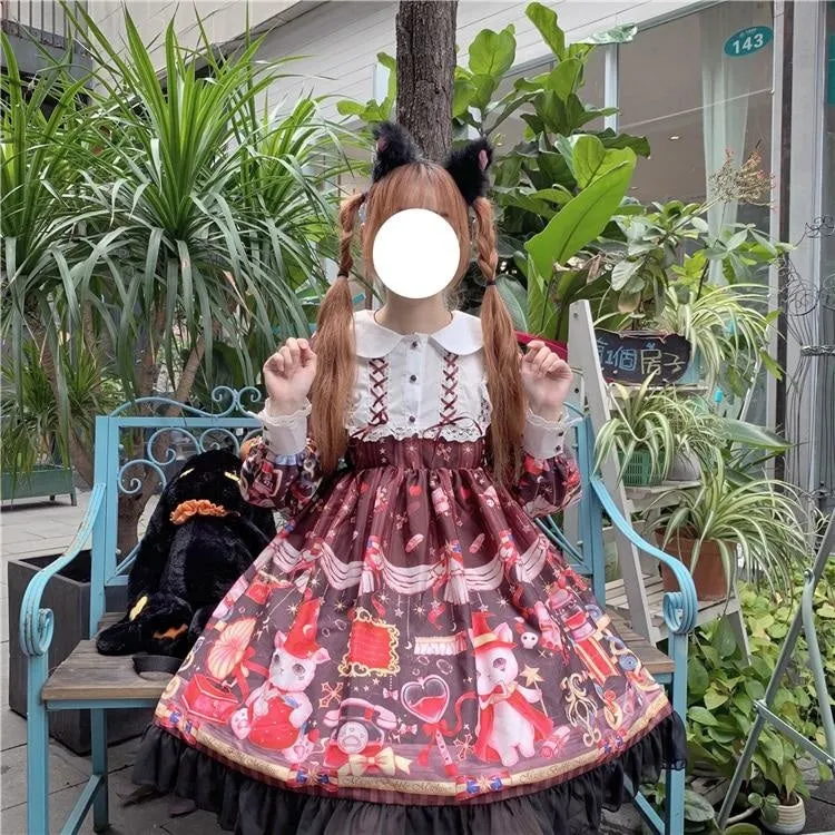 Neko Magician Lolita Dress