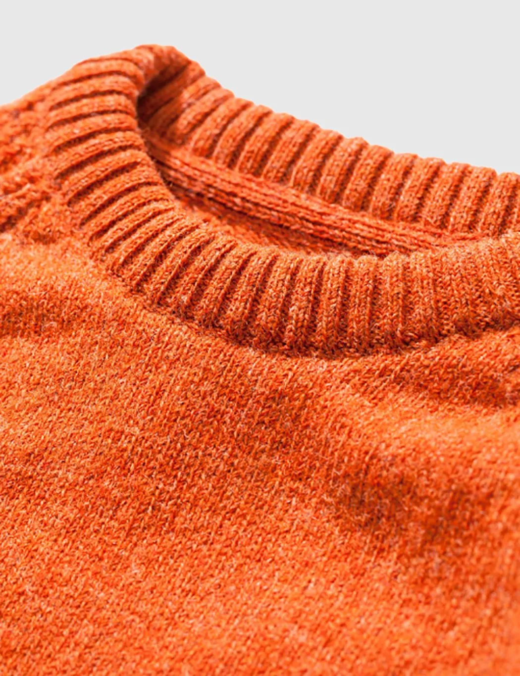 Norse Projects Birnir Shetland Jumper - Ochre Orange