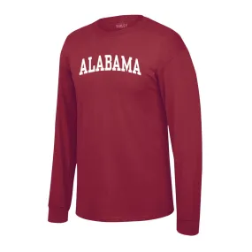 Official NCAA Alabama Crimson Tide  Mens Crewneck Long Sleeve Tshirt