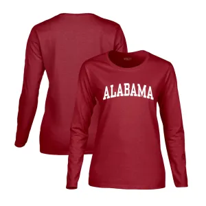 Official NCAA Alabama Crimson Tide  Womens Heavy Cotton Long-Sleeve