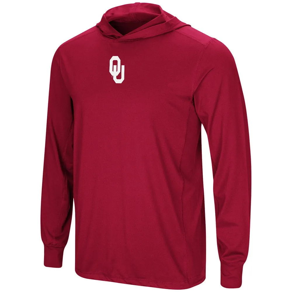 Oklahoma Sooners Colosseum Crimson LS Hooded T-Shirt