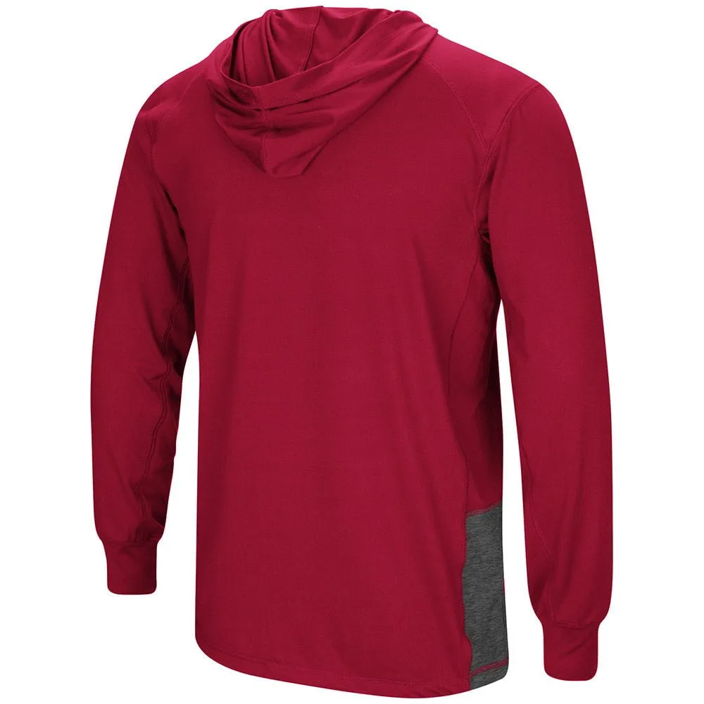 Oklahoma Sooners Colosseum Crimson LS Hooded T-Shirt