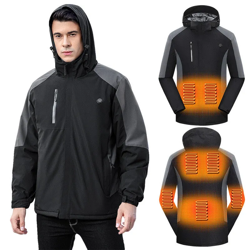 Outdoor Riding And Cycling Windproof and Waterproof Heated Smart Thermal Jacket for Winter