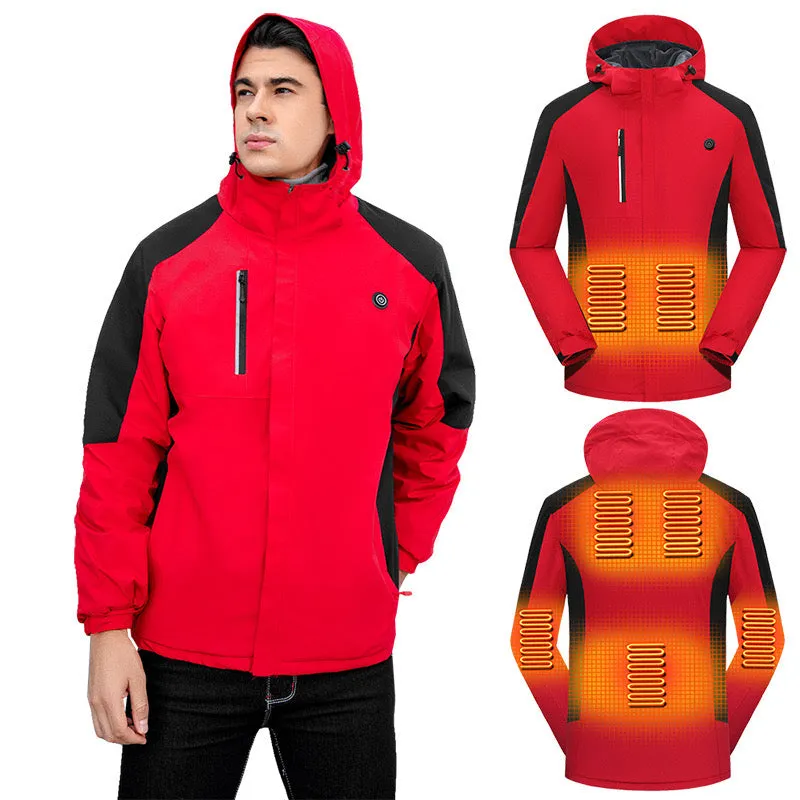 Outdoor Riding And Cycling Windproof and Waterproof Heated Smart Thermal Jacket for Winter