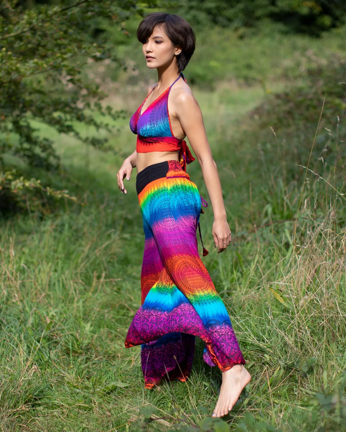 Palazzo Harem Pants Rainbow