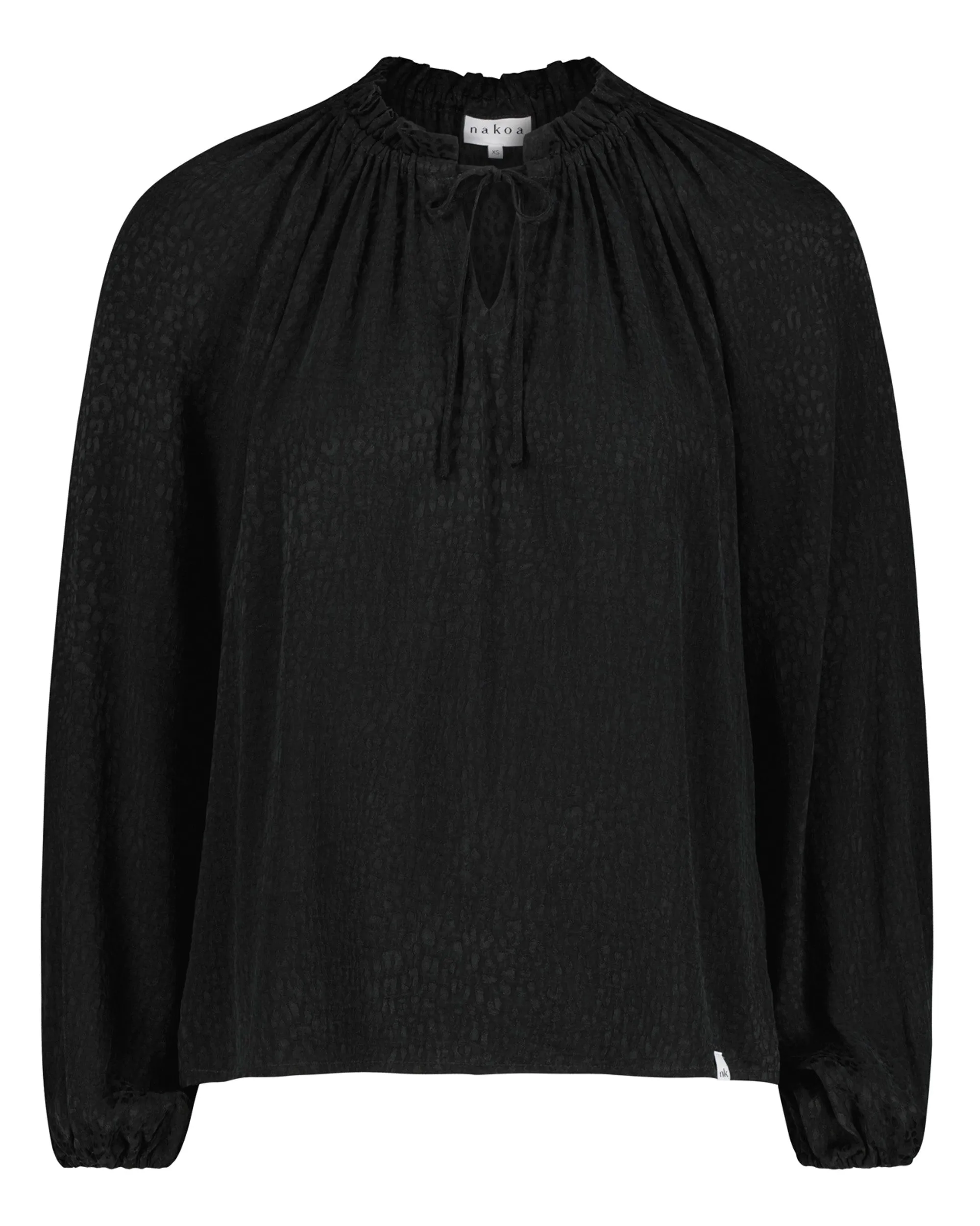 Paloma Blouse Black Leo