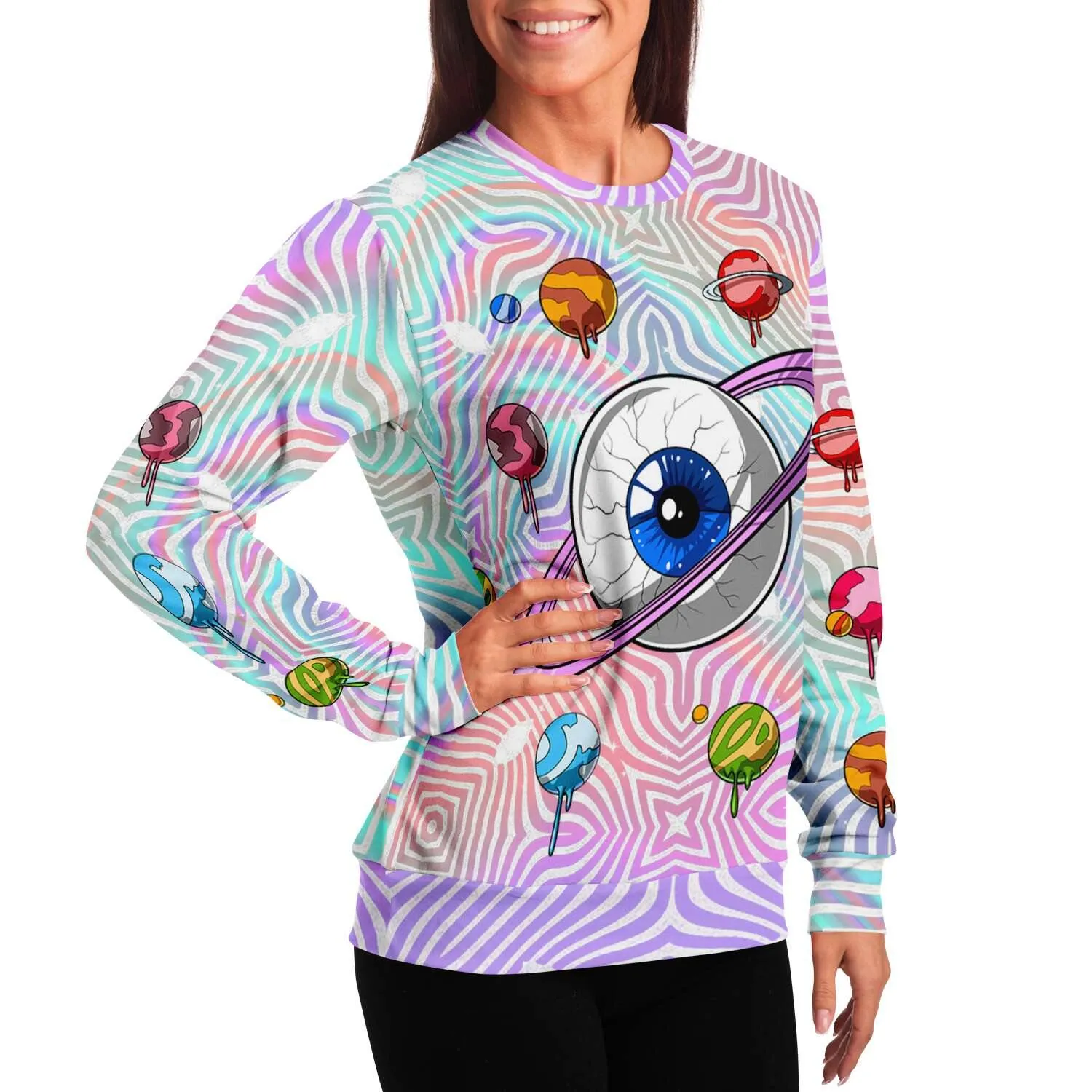 Parade of Planets Holographic Sweatshirt