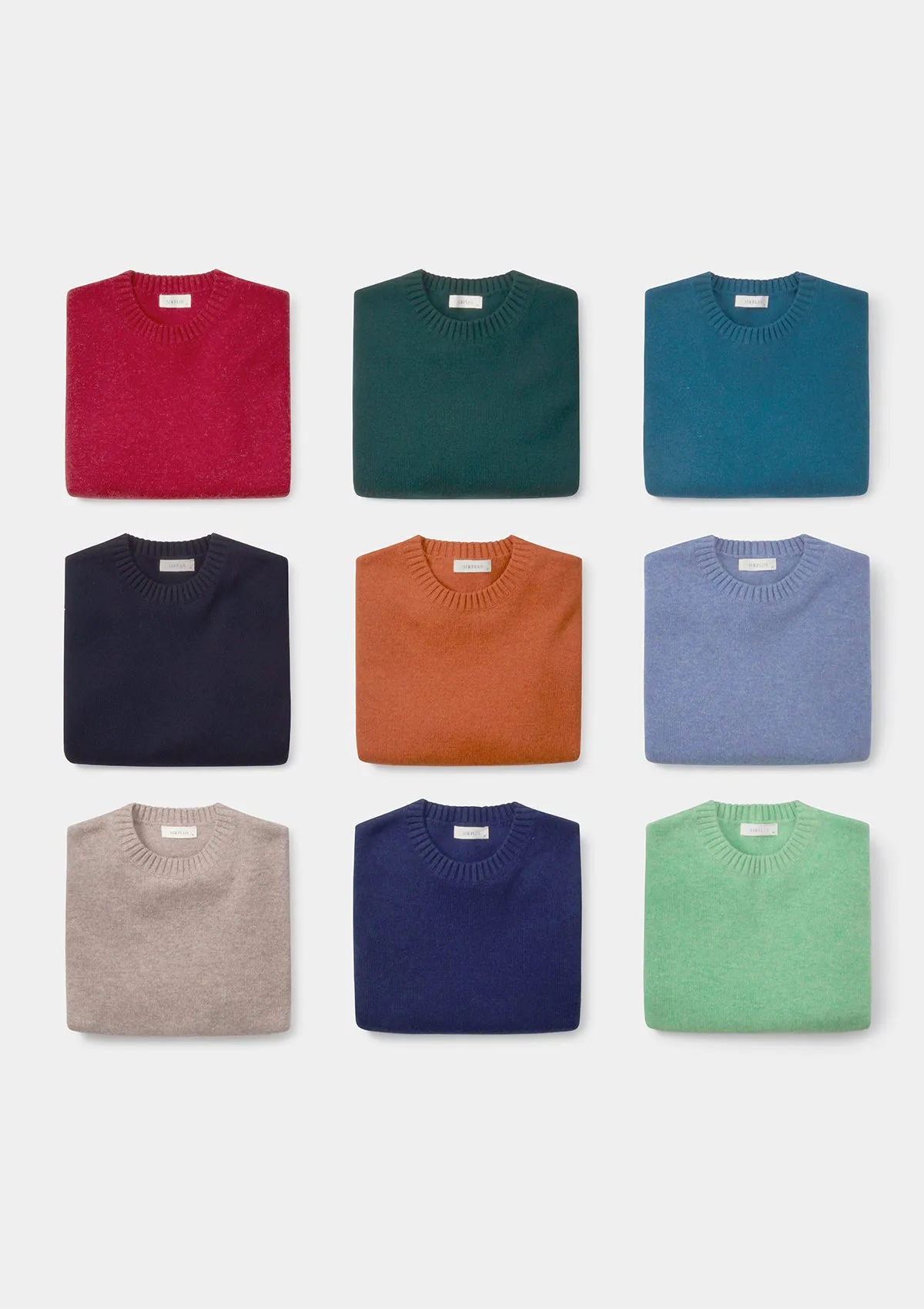 Periwinkle Lambswool Crew Neck Jumper