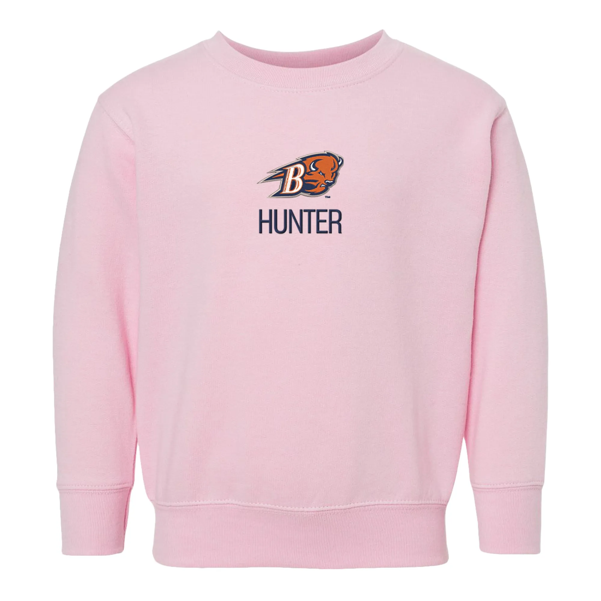 Personalized Bucknell Bison Toddler Crewneck Sweatshirt