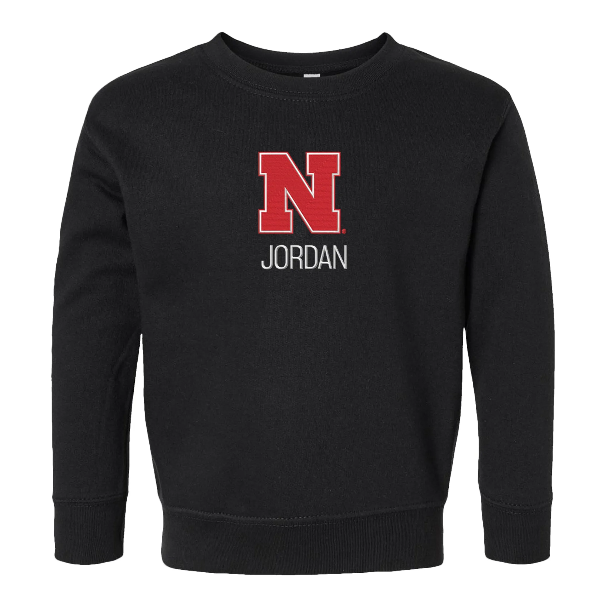 Personalized Nebraska Cornhuskers Toddler Crewneck Sweatshirt